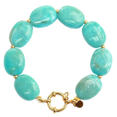 Pulsera pastilla turquesa