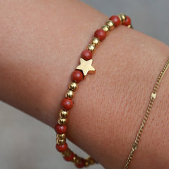 Bracelet Moraira star brique stone