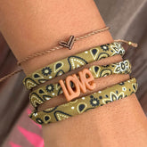 Olive bandana bracelet – choose your own color!