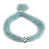 Bracelet fluffy blue silver