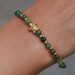 Armband Edelstein Schildkröte Schlangenlinie