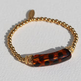 Armband aus feinem Penne Leopardenmuster