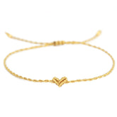 Pulsera de tobillo love Ibiza corazón oro