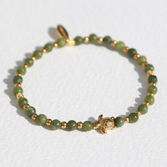 Armband Edelstein Schildkröte Schlangenlinie