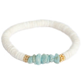Armband shell amazonite