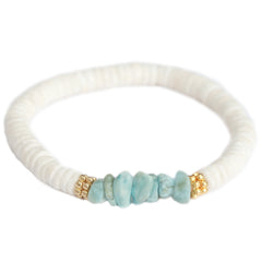 Armband shell amazonite