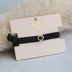 Armband glänzt schwarz