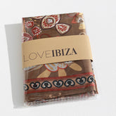Bandana sjaal bruin rood paisley