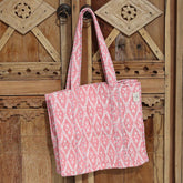 Umhängetasche mit Blockdruck peach summer