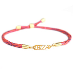 Brazalete Ibiza rosa coral