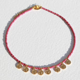 Miyuki Goldmünzen Halskette Rose