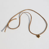 Wildlederchoker mit Tigerauge