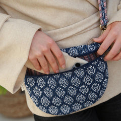 Crossbody bag Indian blue