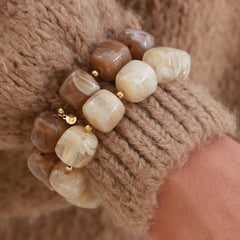 Armband cube beige