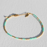 Anklet miyuki mint gold
