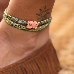 Pulsera tipo bandana color oliva: ¡elige tu propio color!
