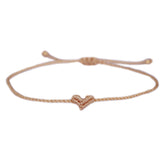 Pulsera de tobillo love Ibiza corazón champán