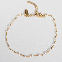 Enkelbandje chain white