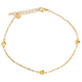 Gold anklet heart for you