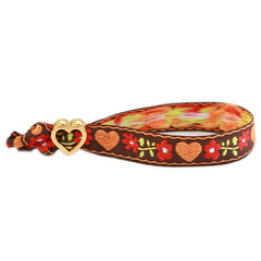 Gewebtes Armband Blumen gypsy