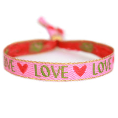 Gewebtes Armband Festivalliebe