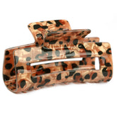Leopard gold hair clip