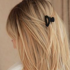 Juego de 2 pinzas para el pelo de color marrón y negro