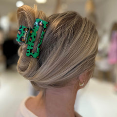 Leoparden Haarspange grüne