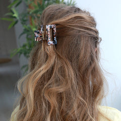 Hair clip small straight graphic