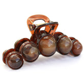 Pinza para el pelo burbuja marrón