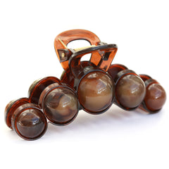 Pinza para el pelo burbuja marrón