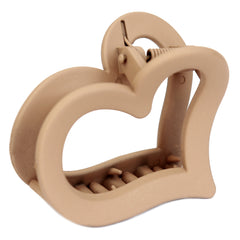 Pinza para el pelo mediana corazón caramelo