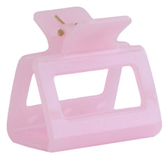 Pinza para el pelo de gelatina rosa claro