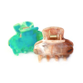 Haarspangen-Set blau/braun