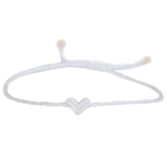 Bracelet cœur Love Ibiza blanc