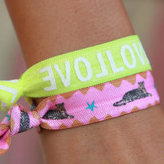 Ibiza Gummibänder Neon Leopard