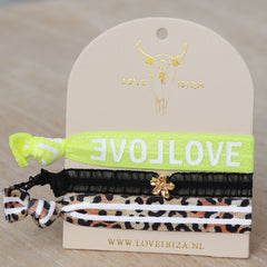 Ibiza Haargummis mit Leoparden muster