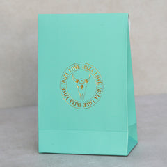 Luxe paper gift bag turquoise