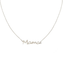 Collar de plata mamá