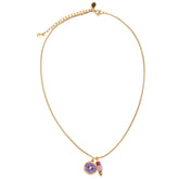Gold chain mystic soul eye purple