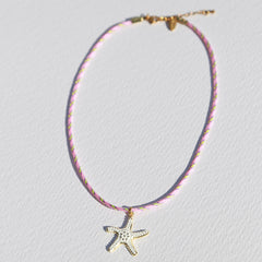 Ketting Surf Zeester wit