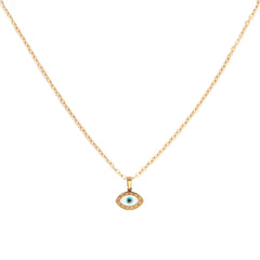 Gouden ketting evil eye