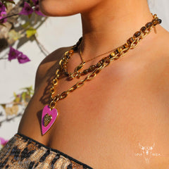 Charm Herz rosa