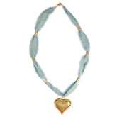Collier boule en jean hart