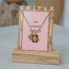 Necklace tableau purple