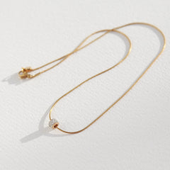 Cadena de oro con circonitas