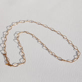 lange ovale Goldkette