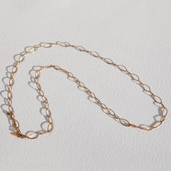 lange ovale Goldkette