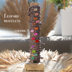 Enkelbandje leopard love - kies je eigen kleur!