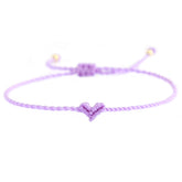 Love Ibiza heart bracelet lilac